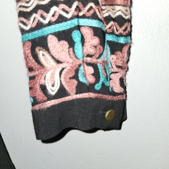 Floreat by anthropologie women's mini boho embroidered dress size XS bl… - Picture 5 of 7